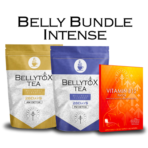 Elevate Your Detox Journey: 28-Day AM and PM BellyBundle Intense with B12 Energy Patch | DECALO Boutique Weightloss & Wellness 